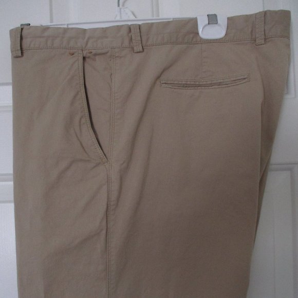 Tommy Bahama Mens Tan Cotton Stretch Poplin Pant Slack - Size 38W x 29L* - Picture 3 of 5